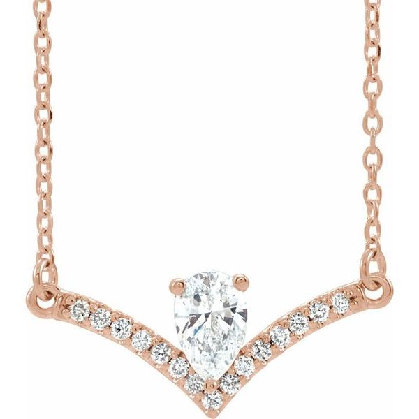Accented V Necklace