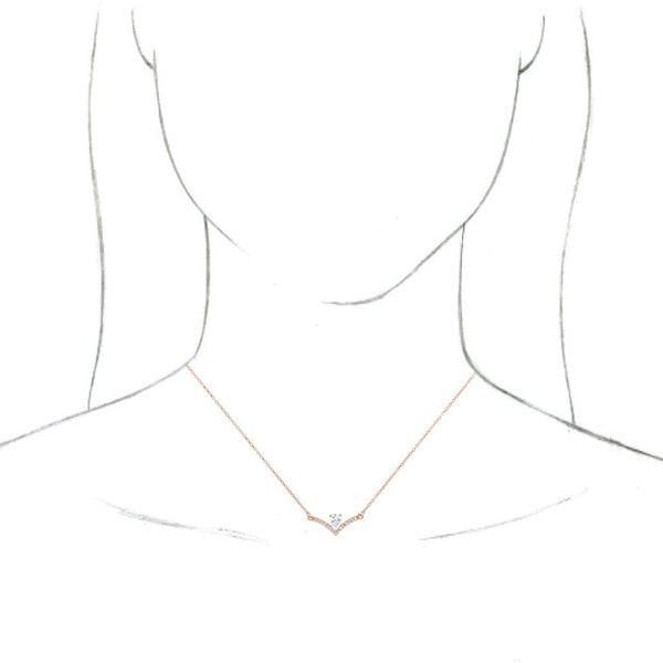 Accented V Necklace - Image 3