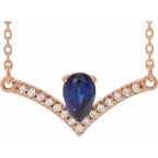 Accented V Necklace