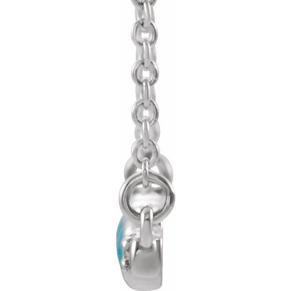 Accented Cabochon Bar Necklace - Image 2
