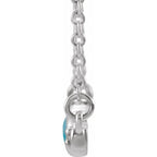 Accented Cabochon Bar Necklace - Image 2