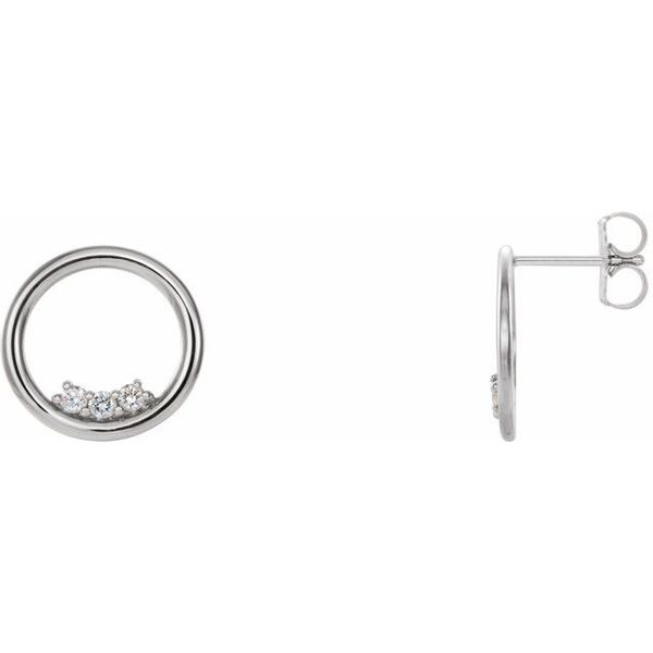 Accented Circle Earrings