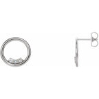 Accented Circle Earrings