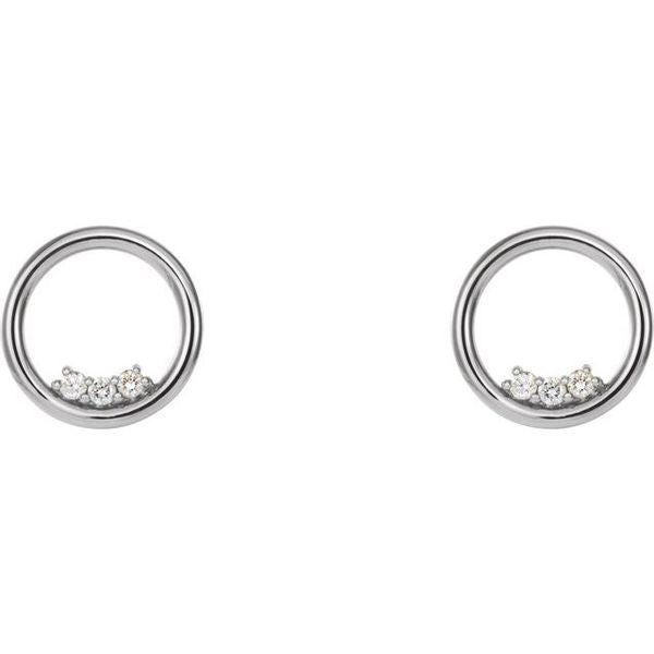 Accented Circle Earrings - Image 2