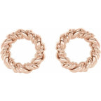 Circle Rope Earrings - Image 2