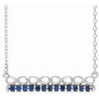 Infinity-Inspired Bar Necklace