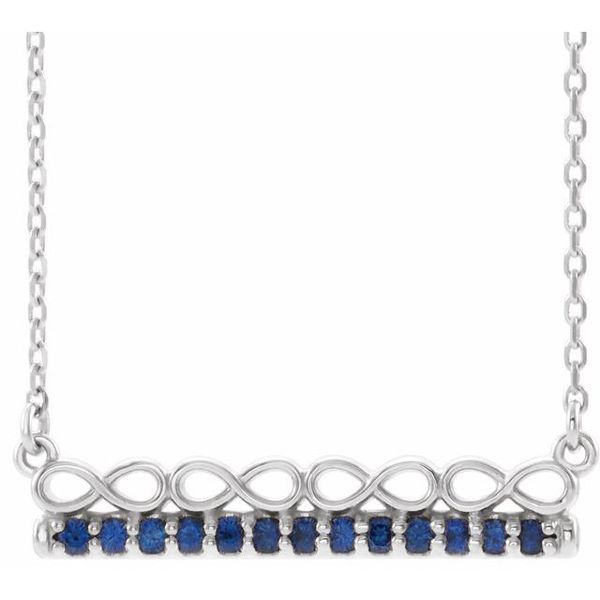 Infinity-Inspired Bar Necklace