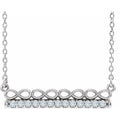 Infinity-Inspired Bar Necklace