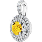 Double Halo-Style Pendant - Image 2