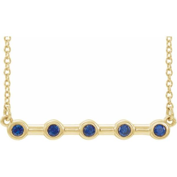 Bezel-Set Bar Necklace