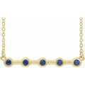 Bezel-Set Bar Necklace