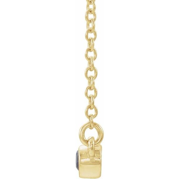 Bezel-Set Bar Necklace - Image 2