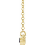 Bezel-Set Bar Necklace - Image 2