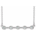 Bezel-Set Bar Necklace
