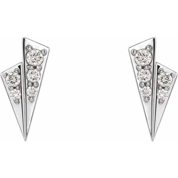 Accented Geometric Earrings - Image 2
