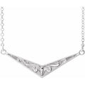 Sculptural "V" Necklace