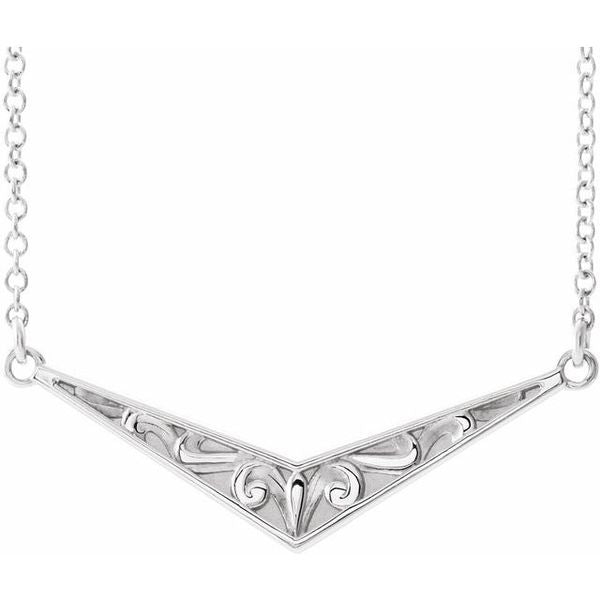 Sculptural "V" Necklace