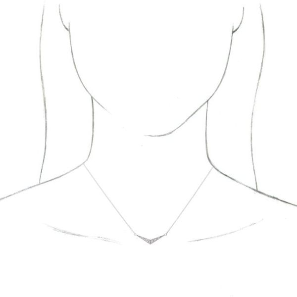 Sculptural "V" Necklace - Image 3
