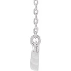 Bezel-Set "V" Necklace - Image 2