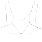 Bezel-Set "V" Necklace - Image 3