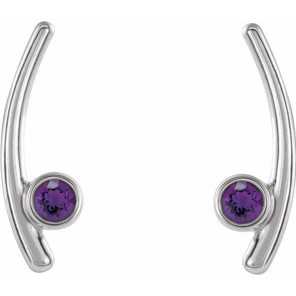 Bezel-Set Ear Climbers - Image 2