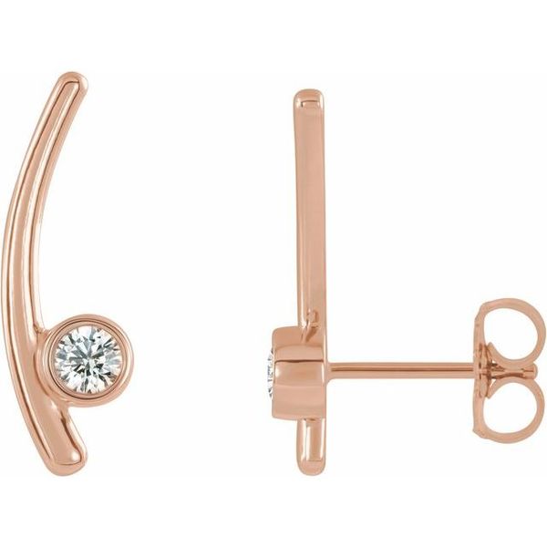 Bezel-Set Ear Climbers