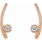 Bezel-Set Ear Climbers - Image 2
