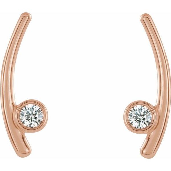 Bezel-Set Ear Climbers - Image 2