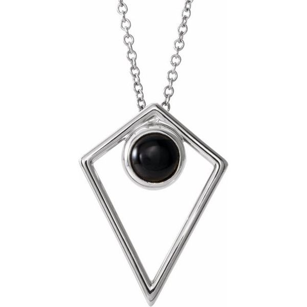 Cabochon Pyramid Necklace