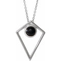 Cabochon Pyramid Necklace