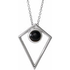 Cabochon Pyramid Necklace