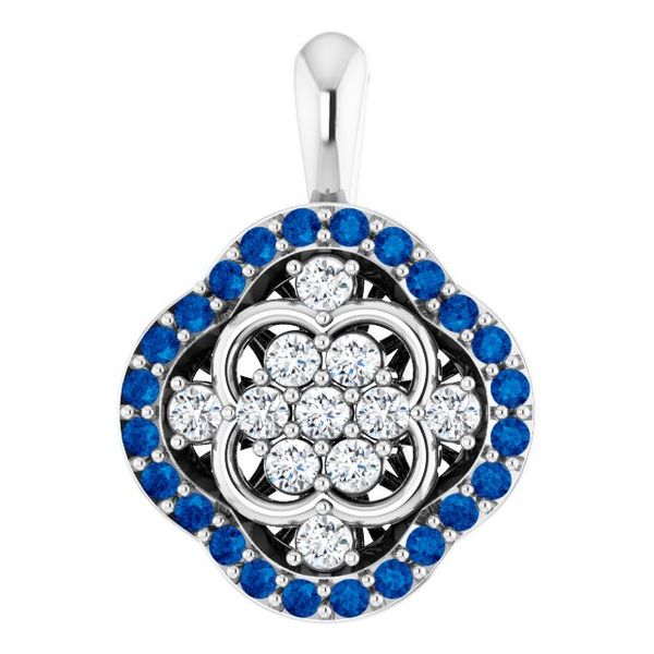 Halo-Style Cluster Pendant