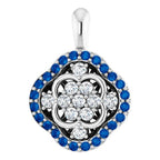 Halo-Style Cluster Pendant