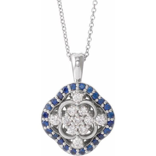 Halo-Style Cluster Necklace
