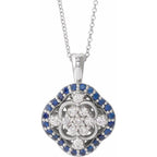 Halo-Style Cluster Necklace
