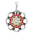 Halo-Style Cluster Pendant