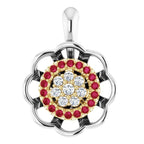 Halo-Style Cluster Pendant
