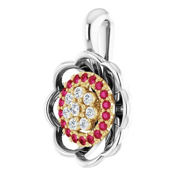 Halo-Style Cluster Pendant - Image 2