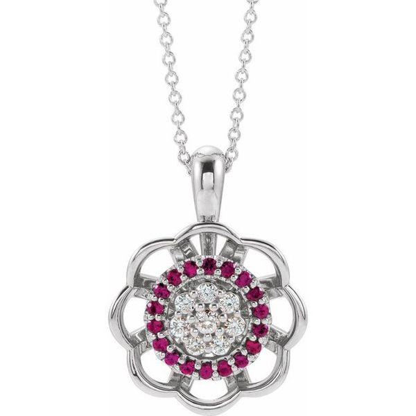 Halo-Style Cluster Necklace