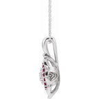 Halo-Style Cluster Necklace - Image 2