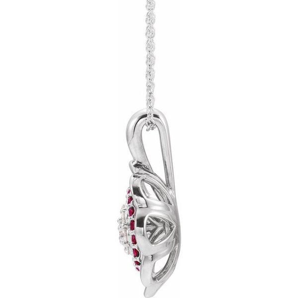 Halo-Style Cluster Necklace - Image 2