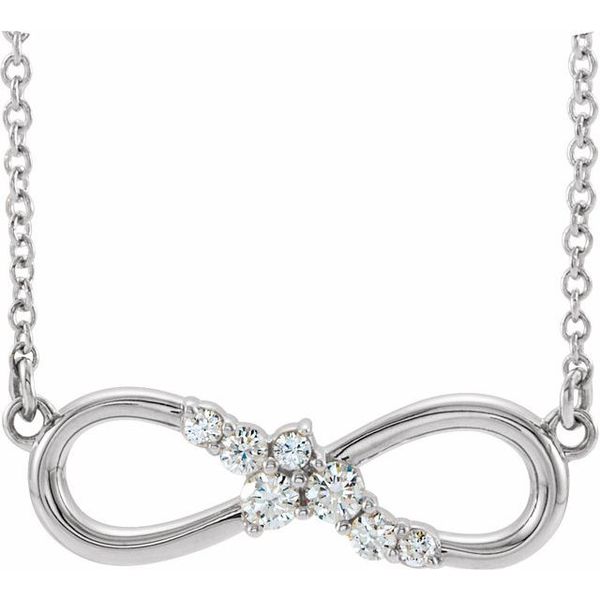 Accented Infinity-Inspired Necklace