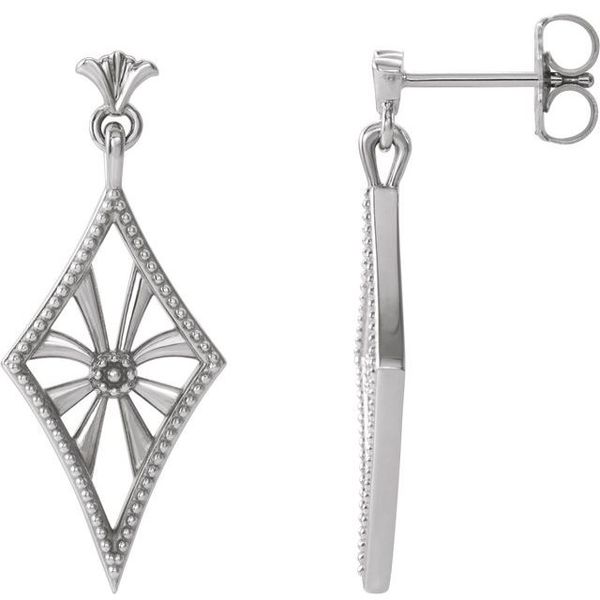 Vintage-Inspired Dangle Earrings - Image 2