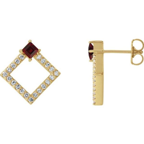 Accented Geometric Earrings