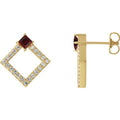 Accented Geometric Earrings