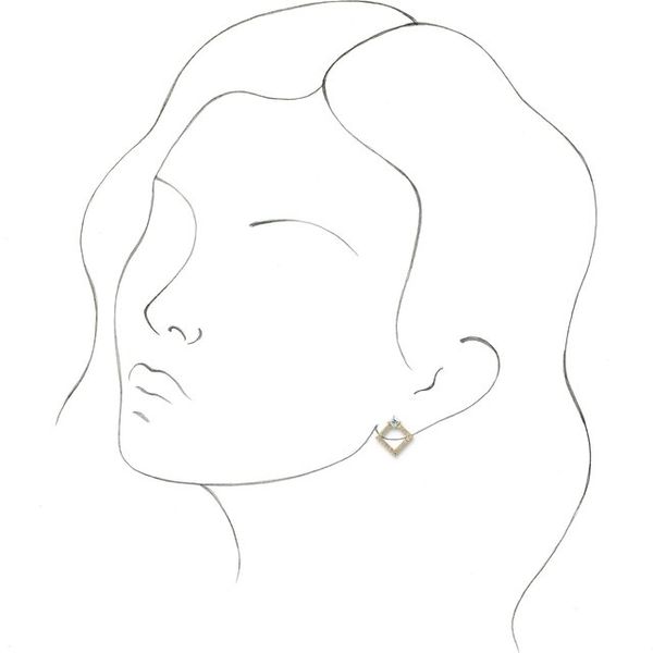 Accented Geometric Earrings - Image 3