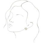 Accented Geometric Earrings - Image 3