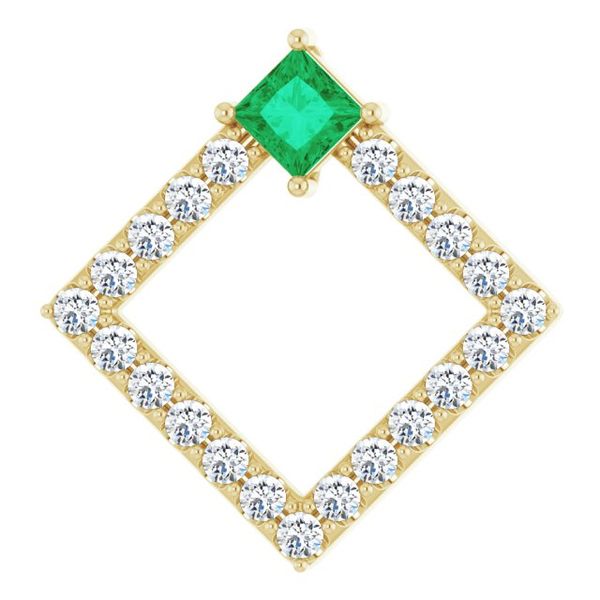 Accented Geometric Pendant
