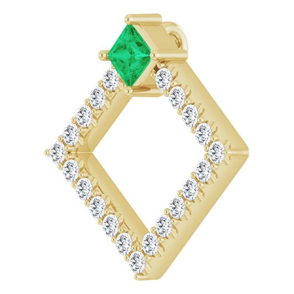 Accented Geometric Pendant - Image 2