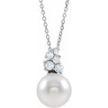 Pearl Cluster Necklace